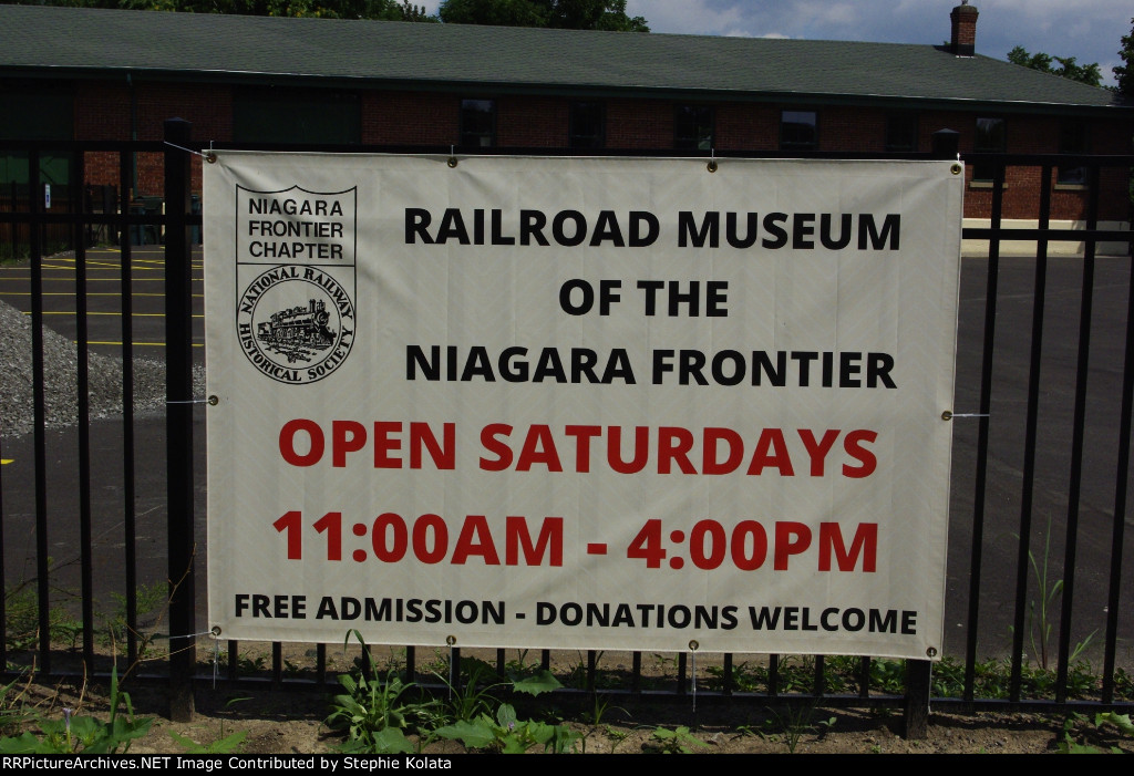 RAILROAD MUSEUM OF THE NIAGARA FRONTIER SIGN